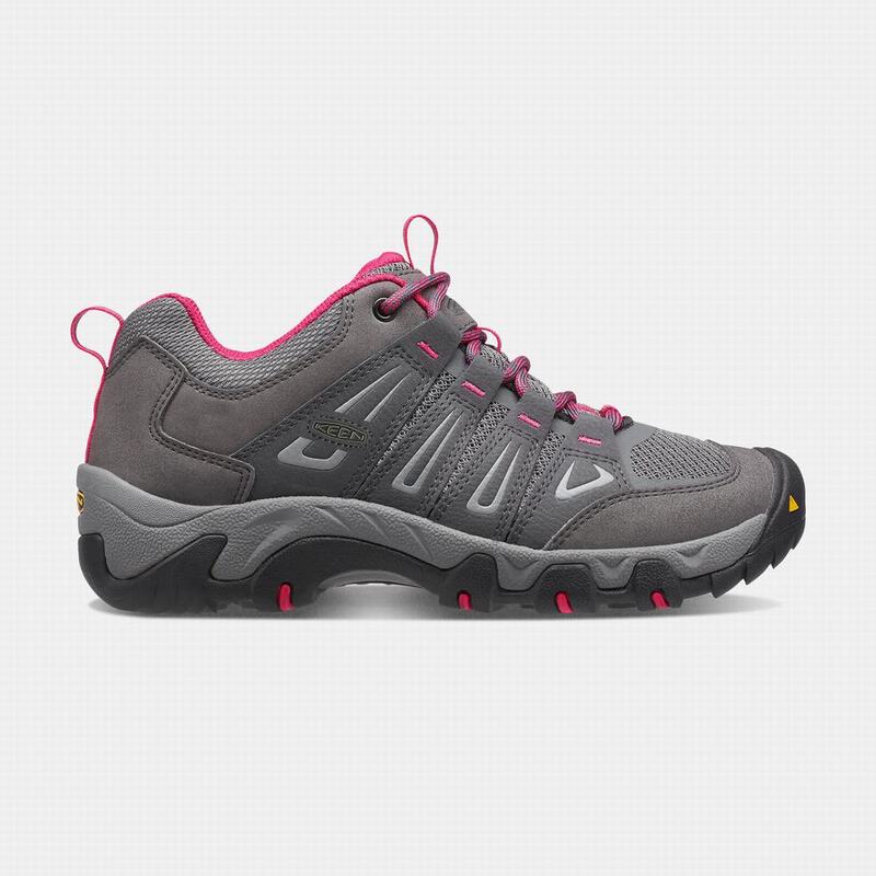 Zapatos Trekking Keen Oakridge Para Mujer Grises/Rosas - Zapatos Keen Mexico (214596-CEL)